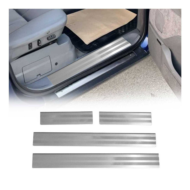 Soglie delle portiere per Range Rover 1994-2002 in acciaio inox argento 4 pezzi