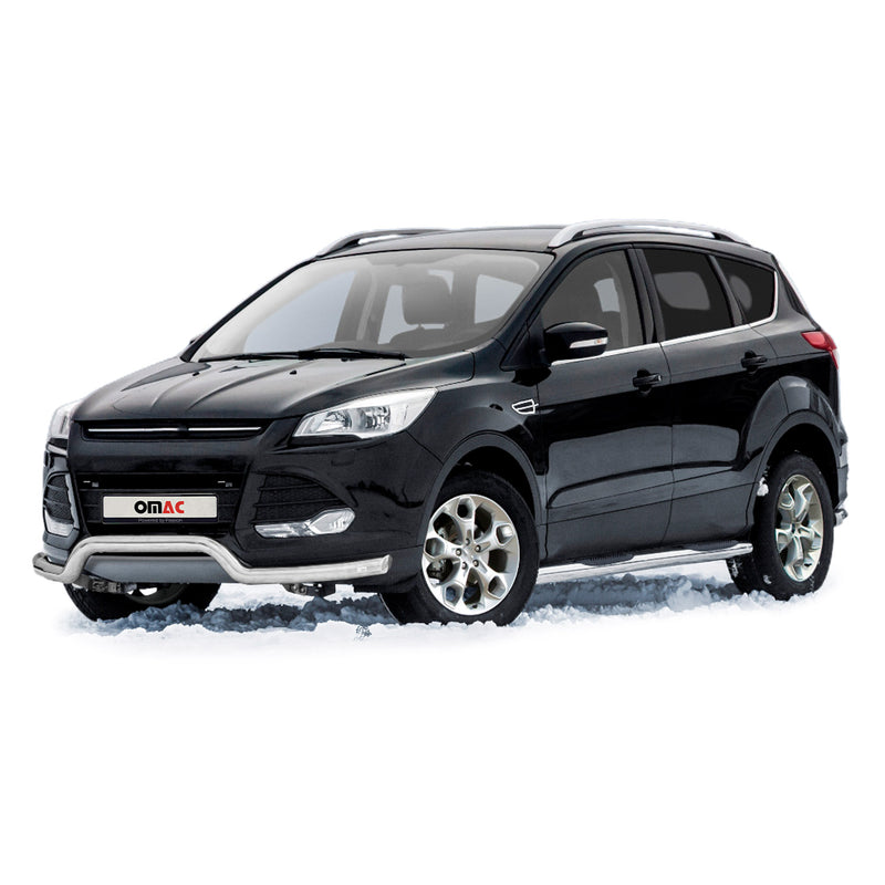 Barra di protezione anteriore per Ford Kuga 2012-2017 con ABE in acciaio argento