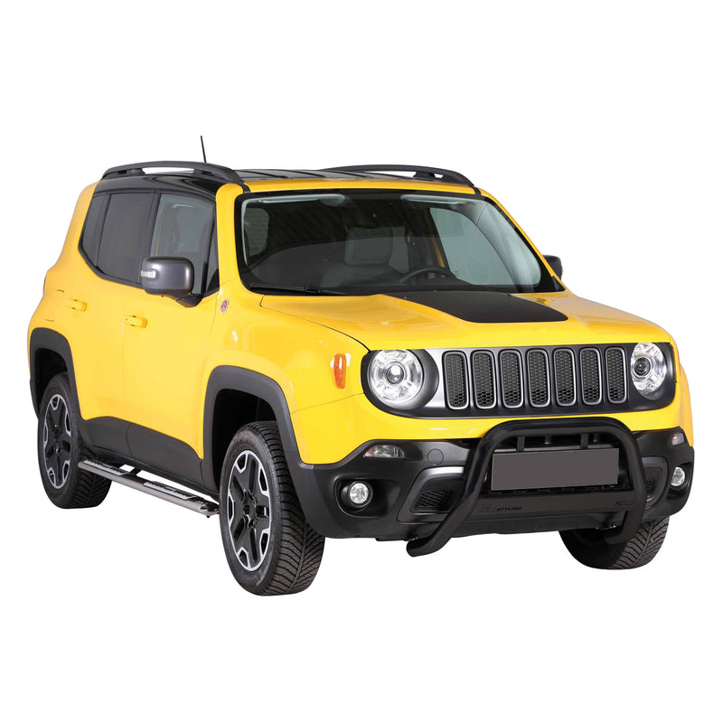 Barra di protezione anteriore per Jeep Renegade 2014-2024 Trailhawk ø63mm Nero