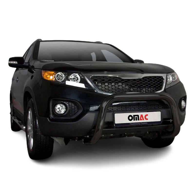 Protezione anteriore per Kia Sorento 2010-2012 con ABE acciaio nero