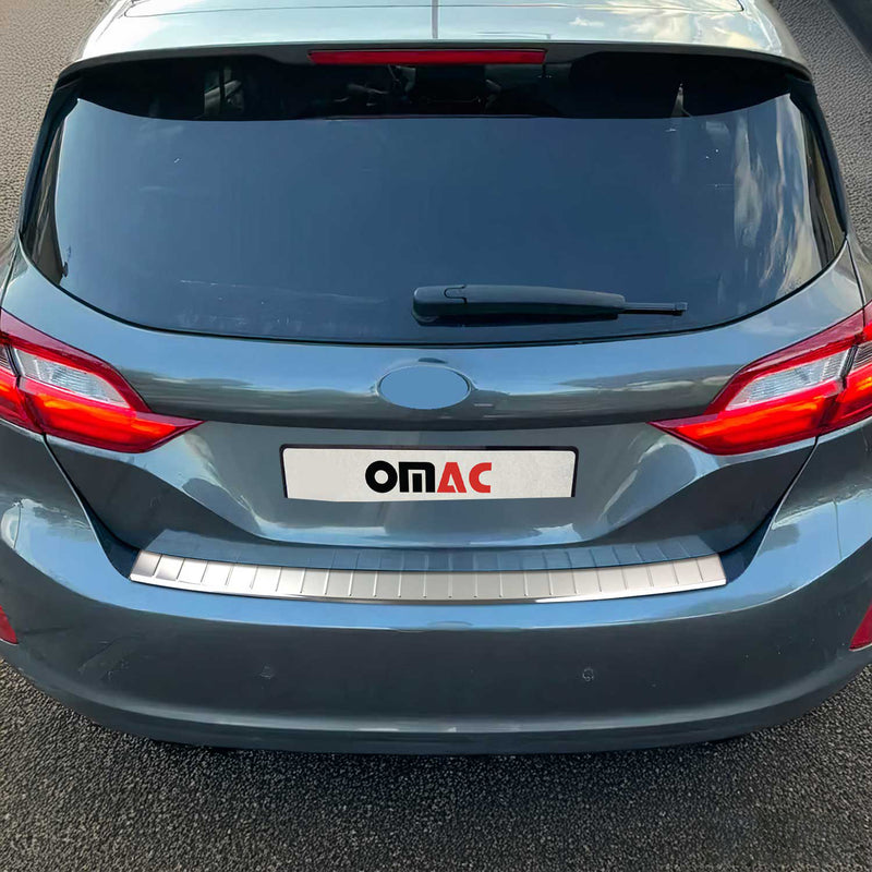 Protezione paraurti per soglia di carico per Ford Fiesta 2017-2024 in acciaio inox argento