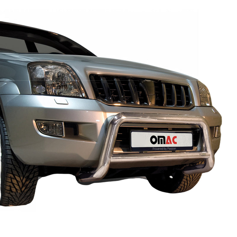 Protezione anteriore per Toyota Land Cruiser 120 2003-2009 ABE Argento