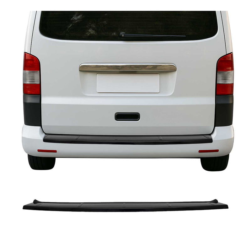 Protezione soglia di carico a doppia ala per VW T6 T6.1 Transporter 2015-2024, nera lucida