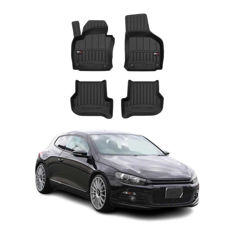 Tappetini VW Scirocco 2008-2017 TPE Nero 4 pezzi