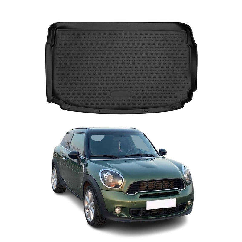 Tappetino per bagagliaio per Mini Paceman 2012-2016 Gomma Superiore Nero