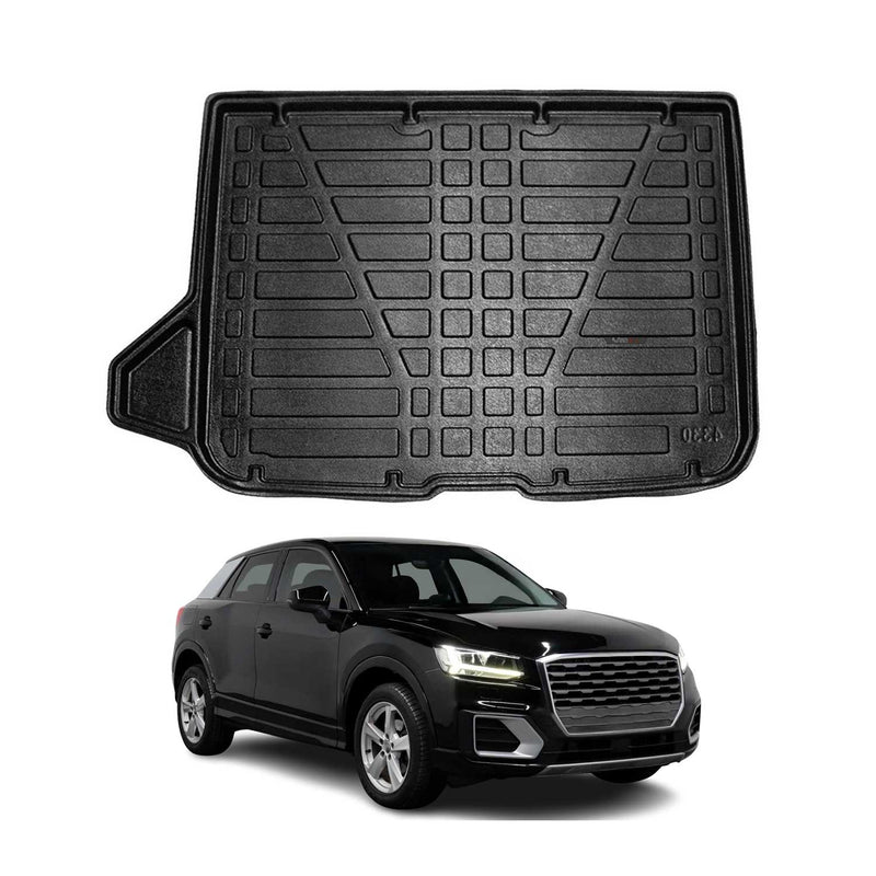 Vasca baule per Audi Q2 2017-2025 Gomma inferiore TPE Nero