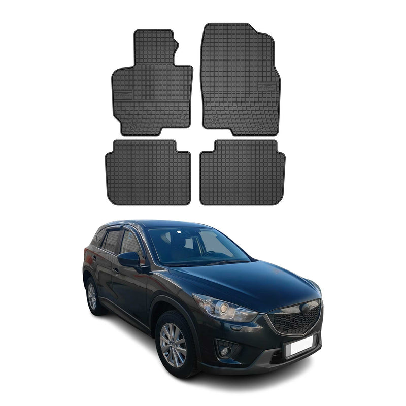 Tappetini in gomma neri per Mazda CX-5 2012-2017, 4 pezzi
