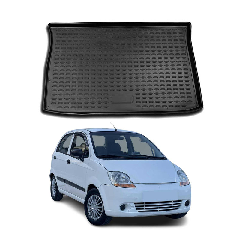 Tappetino per bagagliaio per Chevrolet Spark 2005-2010 in gomma TPE nero