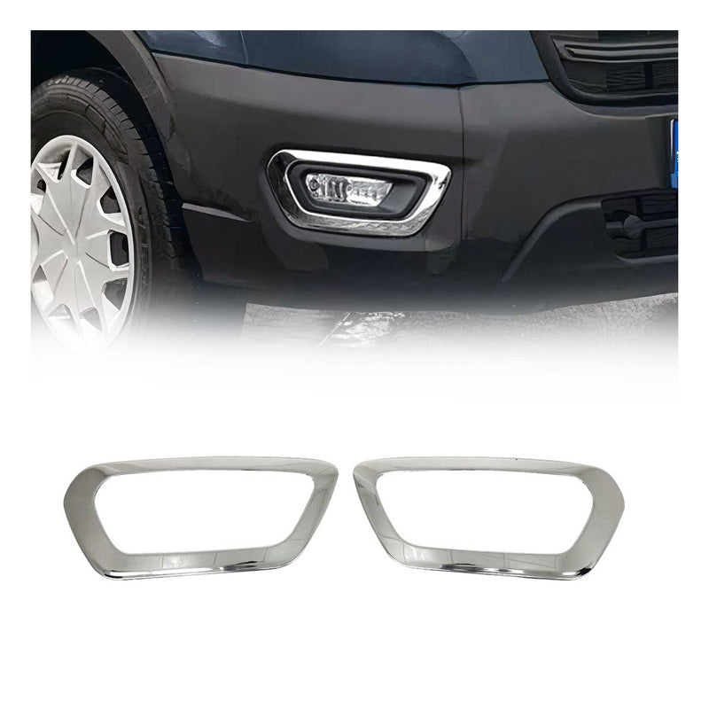 Cornice per fendinebbia per Ford Transit 2019-2025 in acciaio inox 2x