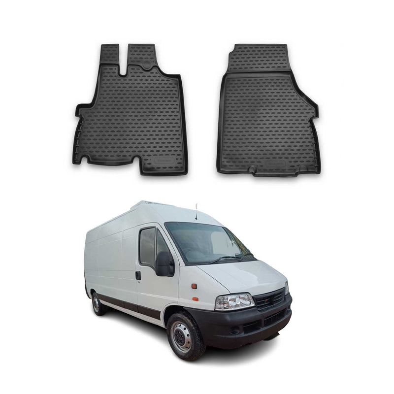 Tappetini Fiat Ducato 2006-2025 TPE Nero 2 pezzi