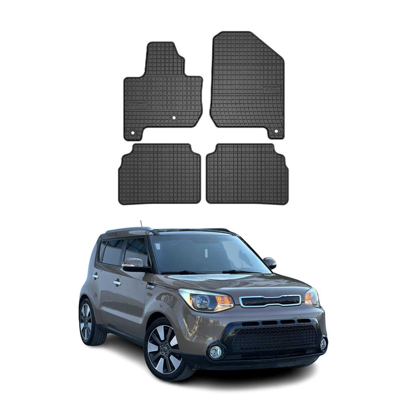 2014-2019 Kia Soul EV Fußmatten Gummi Schwarz 4 tlg