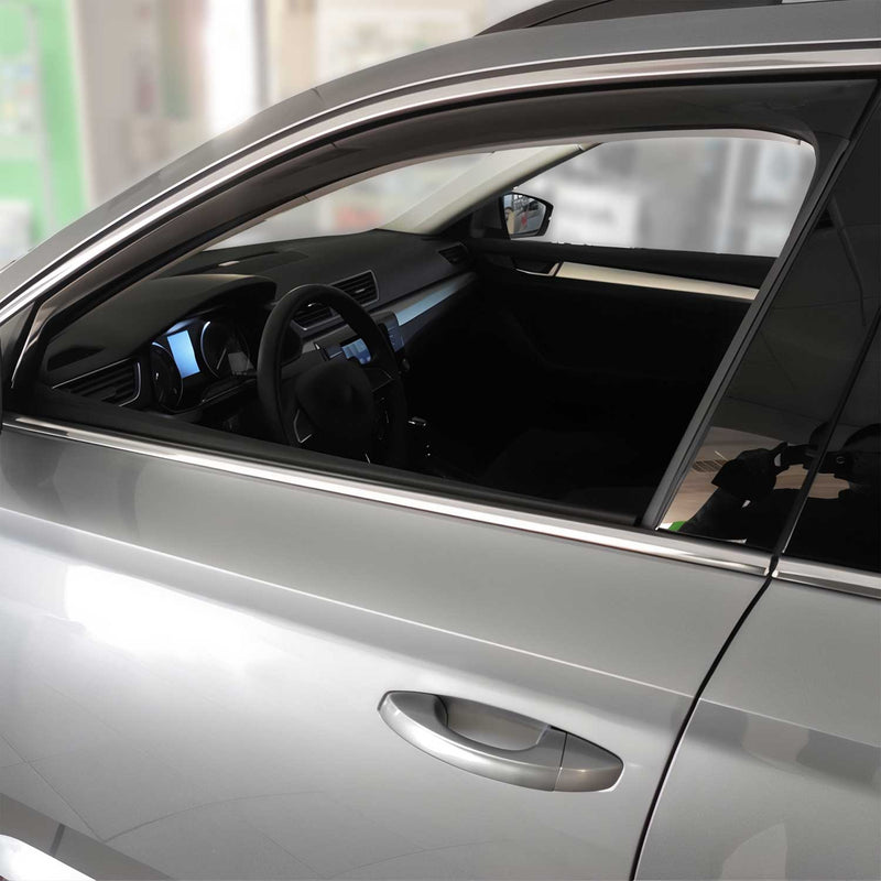 Deflettore antivento e antipioggia per Skoda Superb 2015-2025 acrilico scuro 2x