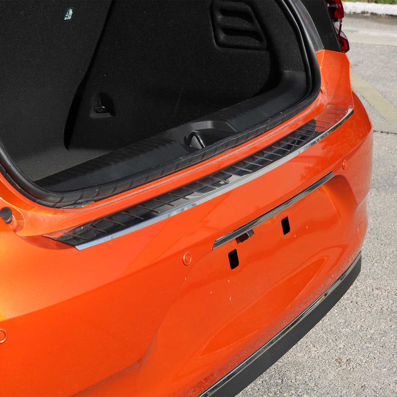 Protezione paraurti per soglia di carico per Renault Clio 2019-2025 in acciaio inox argento