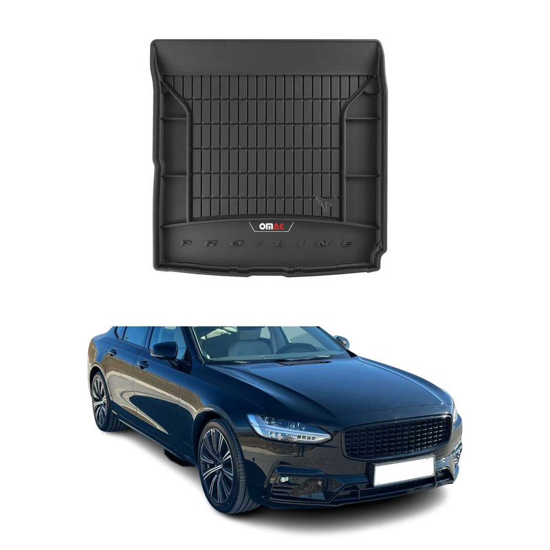 Vasca portabagagli in gomma OMAC per Volvo S90 2016-2025, vasca portabagagli in TPE, nera