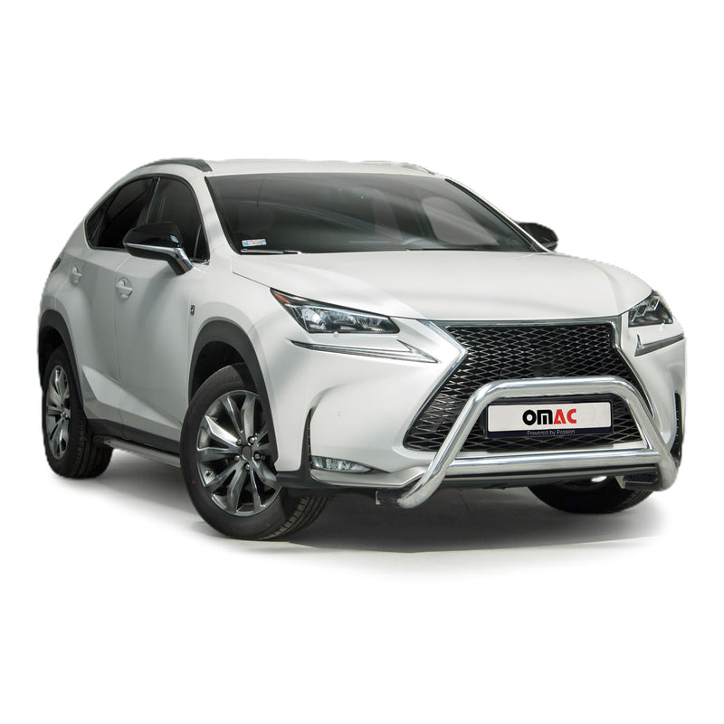 Protezione anteriore per Lexus NX 2014-2025 con ABE acciaio argento