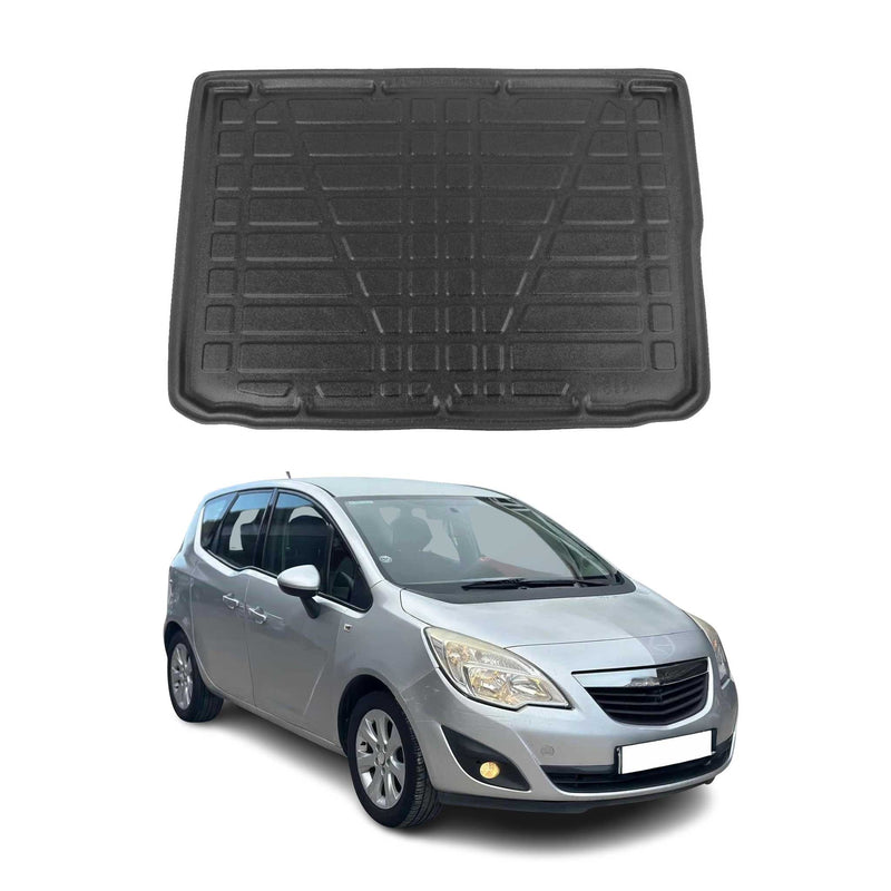 Vasca baule per Opel Meriva B 2010-2017 Gomma TPE Nero