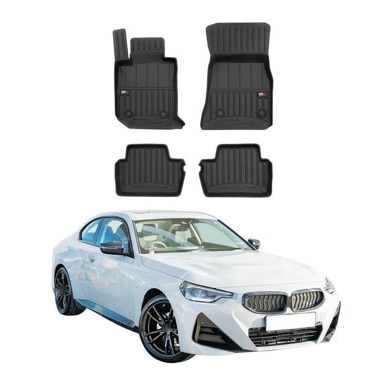 2021-2025 BMW 2 er Coupe G42 Fußmatten TPE Schwarz 4 tlg