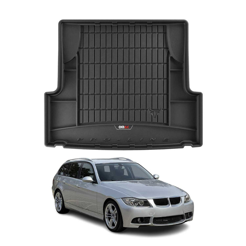 Vassoio portabagagli in gomma OMAC per BMW Serie 3 E91 Touring 2004-2012, vassoio portabagagli in TPE