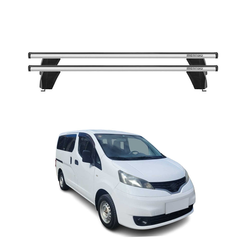 Base portapacchi Menabo per Nissan NV200 2009-2025 traversa ABE grigio alluminio