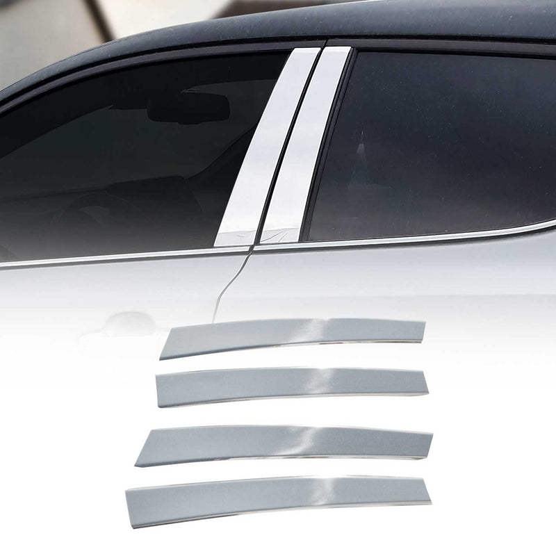 B-Säule Türsäulen Verkleidung für BMW 3er E36 1990-2000 Edelstahl Silber 4tlg