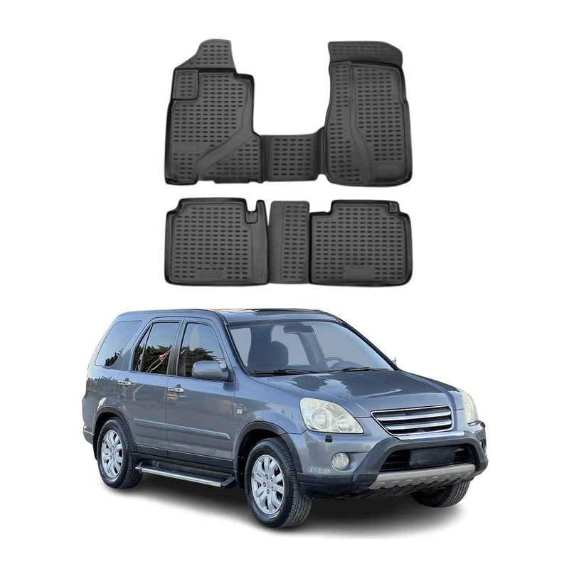 2002-2006 Honda CR-V Fußmatten TPE Schwarz 4 tlg