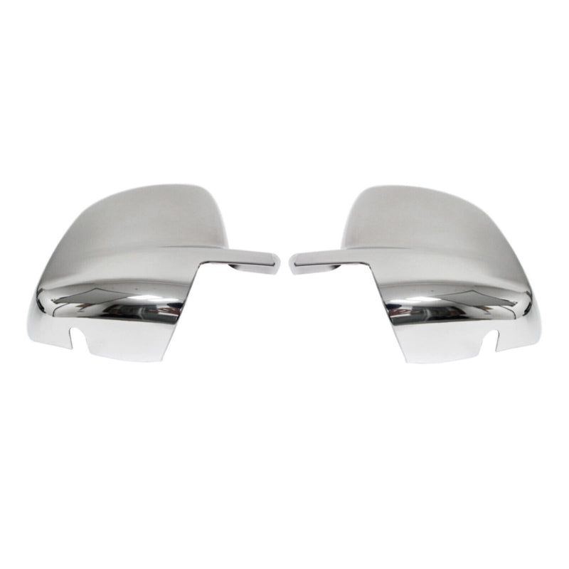 Calotte specchietti retrovisori per Fiat Fiorino 2008-2021 in acciaio inox argento 2 pezzi