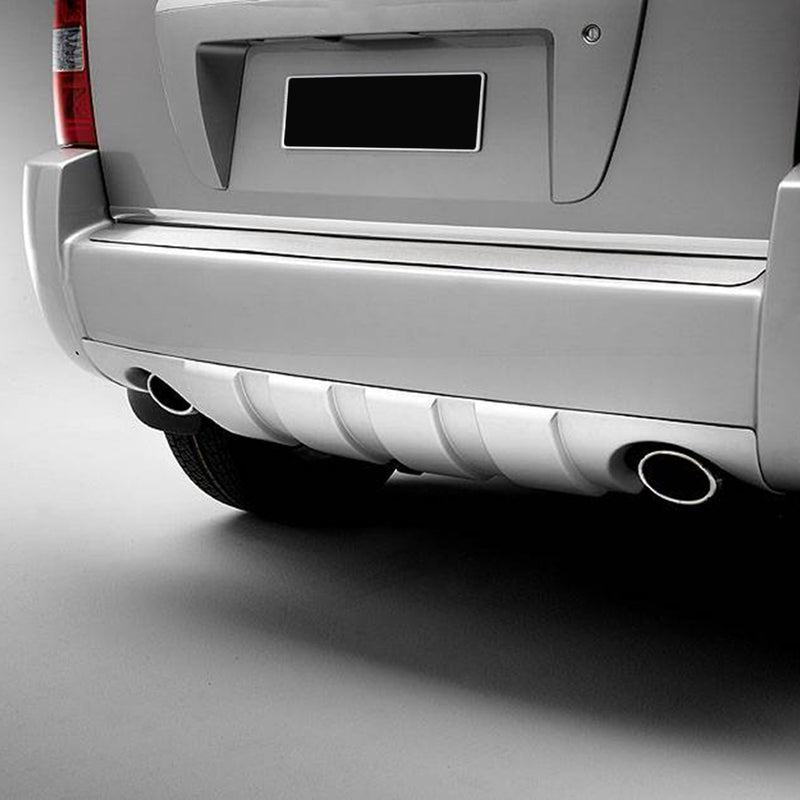 Paraurti posteriore diffusore per Hyundai Tucson 2004-2010 2 tubi di scarico argento 1 pz