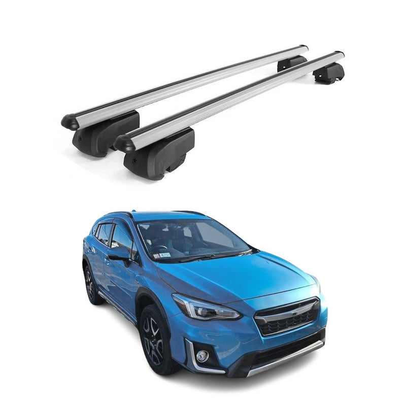 Portapacchi da tetto per Subaru Crosstrek Hybrid 2019-2023 ABE Alu Grey