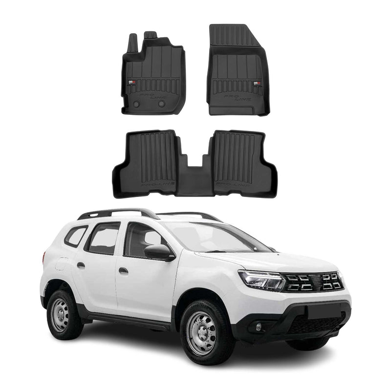 Tappetini Dacia Duster II 2021-2024 TPE Nero 3 pezzi