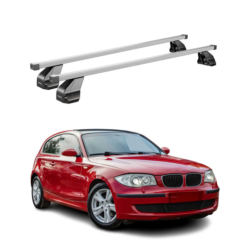 Portapacchi in acciaio Menabo per BMW Serie 1 E81 2006-2012 3 porte grigio