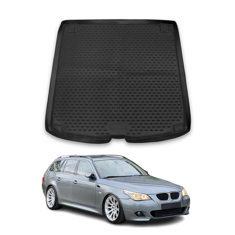 Tappetino per bagagliaio per BMW Serie 5 E61 2003-2010 Gomma TPE Nero