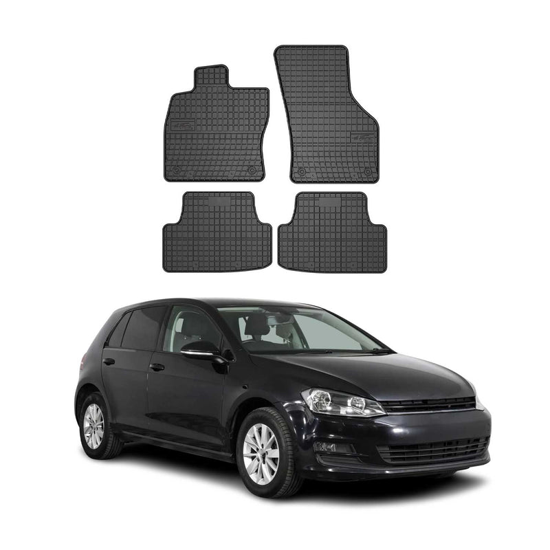 Tappetini in gomma neri per VW Golf 2012-2020, 4 pezzi