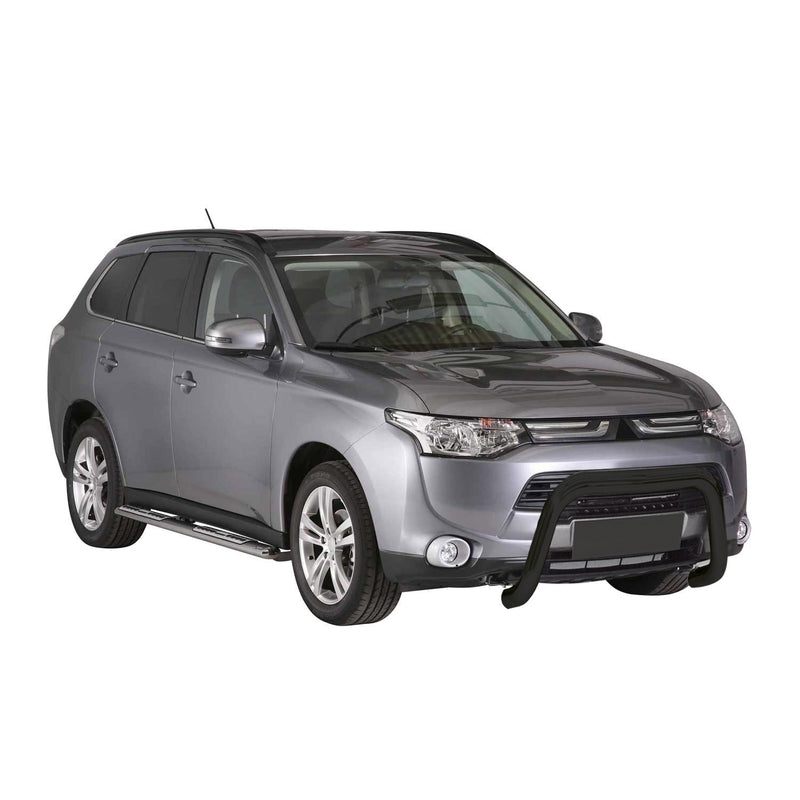 Protezione anteriore per Mitsubishi Outlander 2013-2015 ø76 acciaio nero