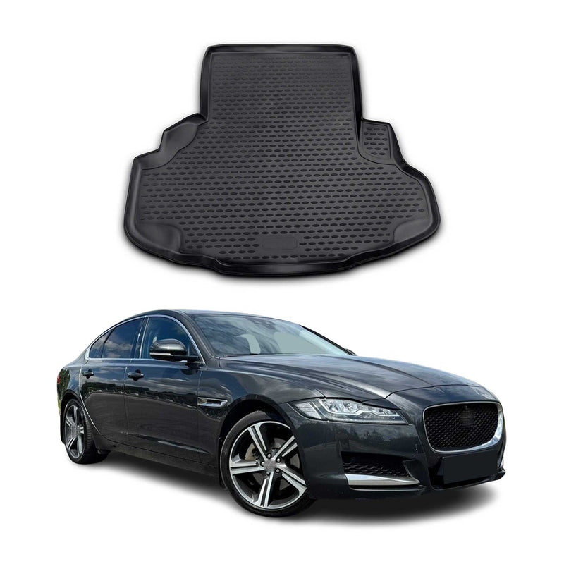 Tappetino per bagagliaio per Jaguar XF V8 2009-2020 in gomma TPE nero