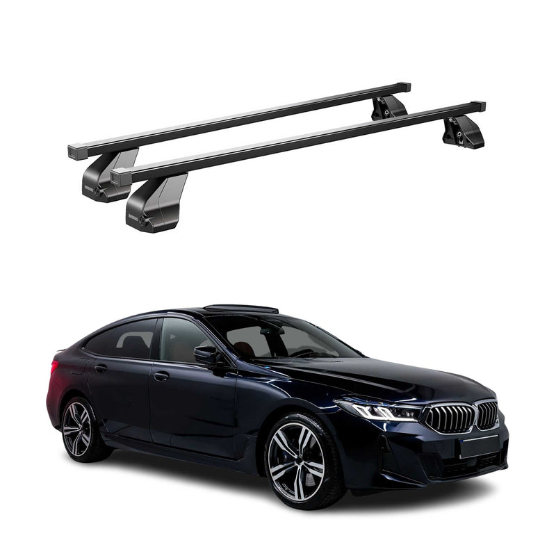 Portapacchi da tetto Menabo in acciaio per BMW Serie 6 G32 GT 2017-2025 Nero