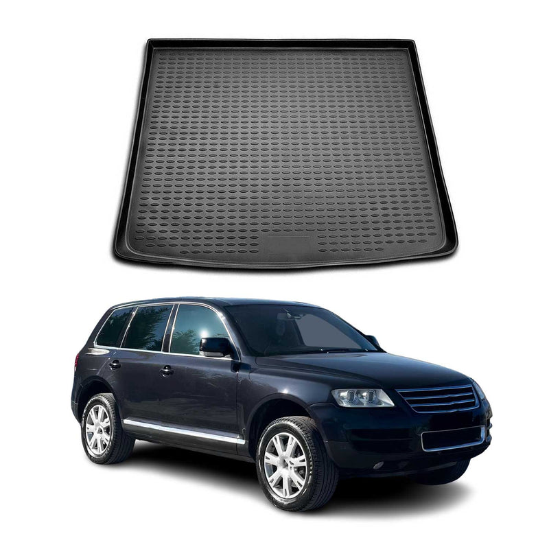 Tappetino per bagagliaio in gomma TPE per VW Touareg 2002-2010, nero