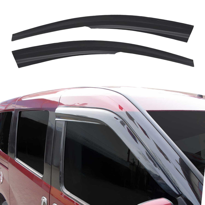 2 deflettori antivento e antipioggia per Opel Combo C 2001-2011 Acrilico Scuro