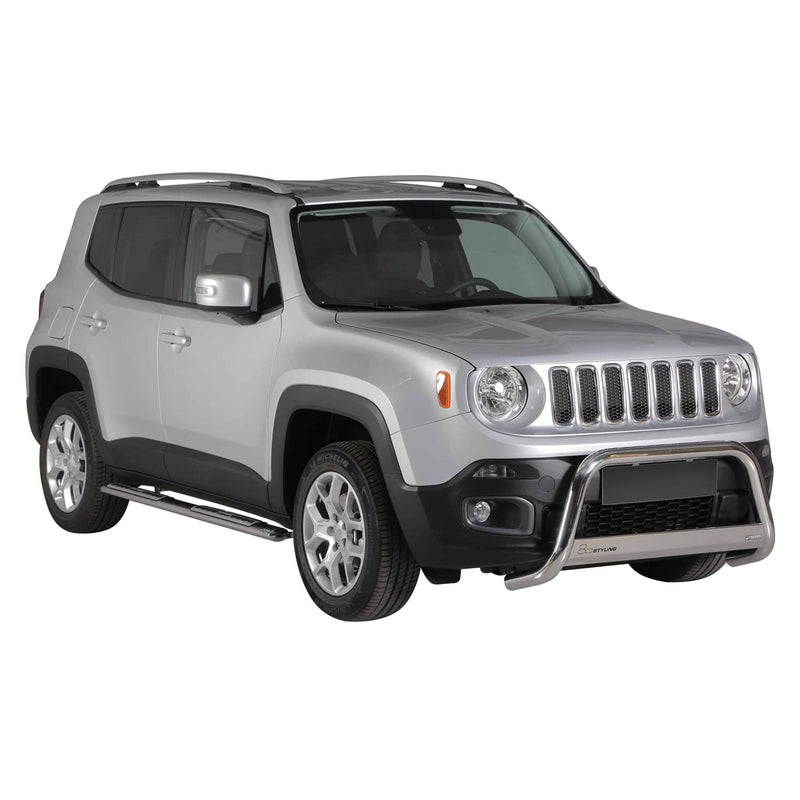 Protezione anteriore per Jeep Renegade 2014-2017 ø63mm acciaio argento