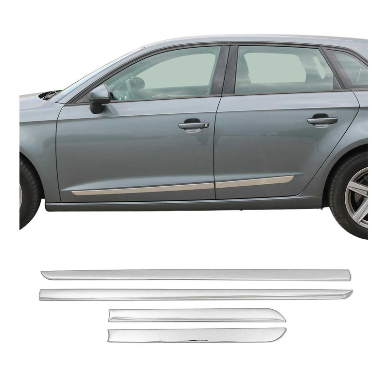 Striscia di protezione porta laterale per Chevrolet Cruze 2008-2016 in acciaio inox cromato 4x