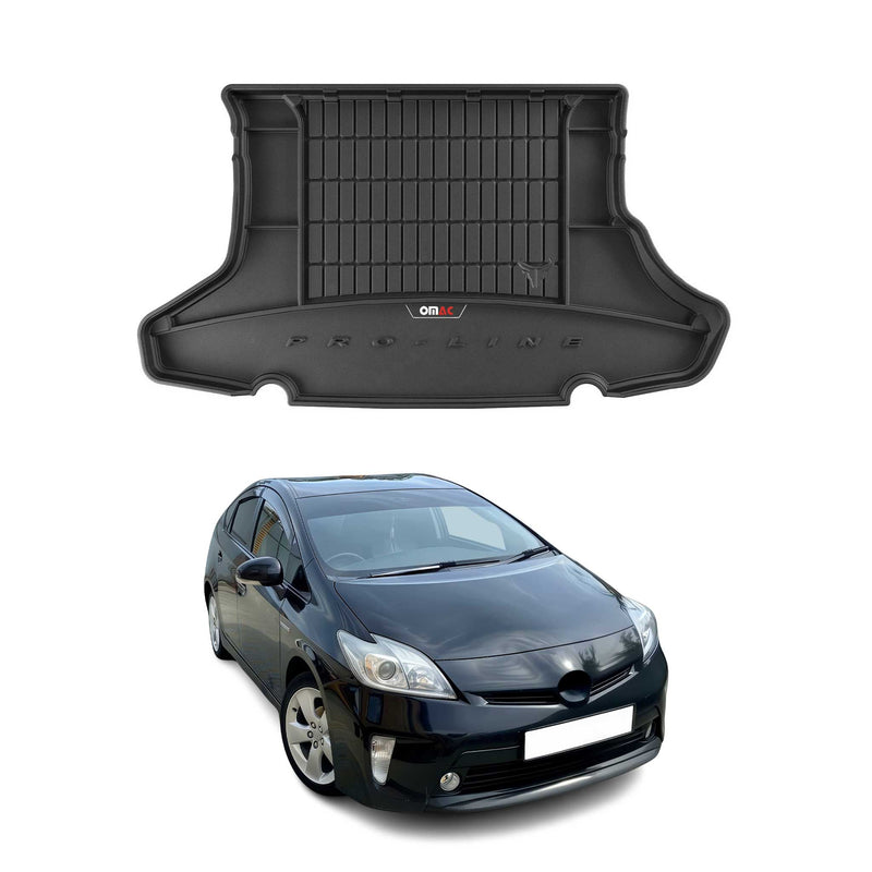 Vassoio portabagagli in gomma OMAC per Toyota Prius 2010-2015, vassoio portabagagli in TPE, nero