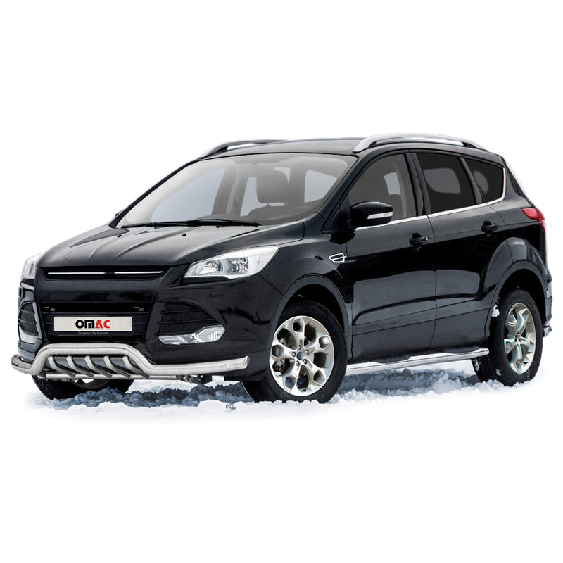Barra di protezione anteriore per Ford Kuga 2012-2017 con ABE in acciaio argento