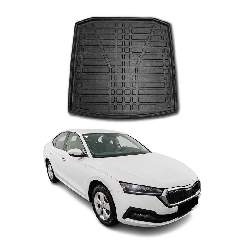 Kofferraumwanne Laderaumwanne für Skoda Octavia NX 2020-2025 Gummi TPE Schwarz
