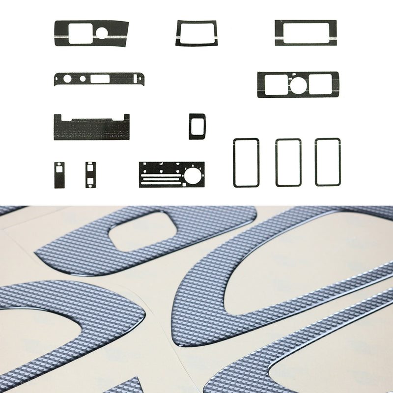 Decorazione interna abitacolo per camion Volvo FH12 1993-2002 effetto carbonio 13 pezzi