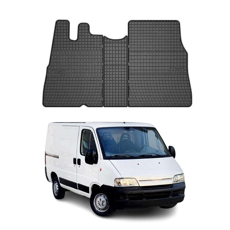 Tappetini in gomma neri per Citroen Jumper 1994-2006, 3 pezzi