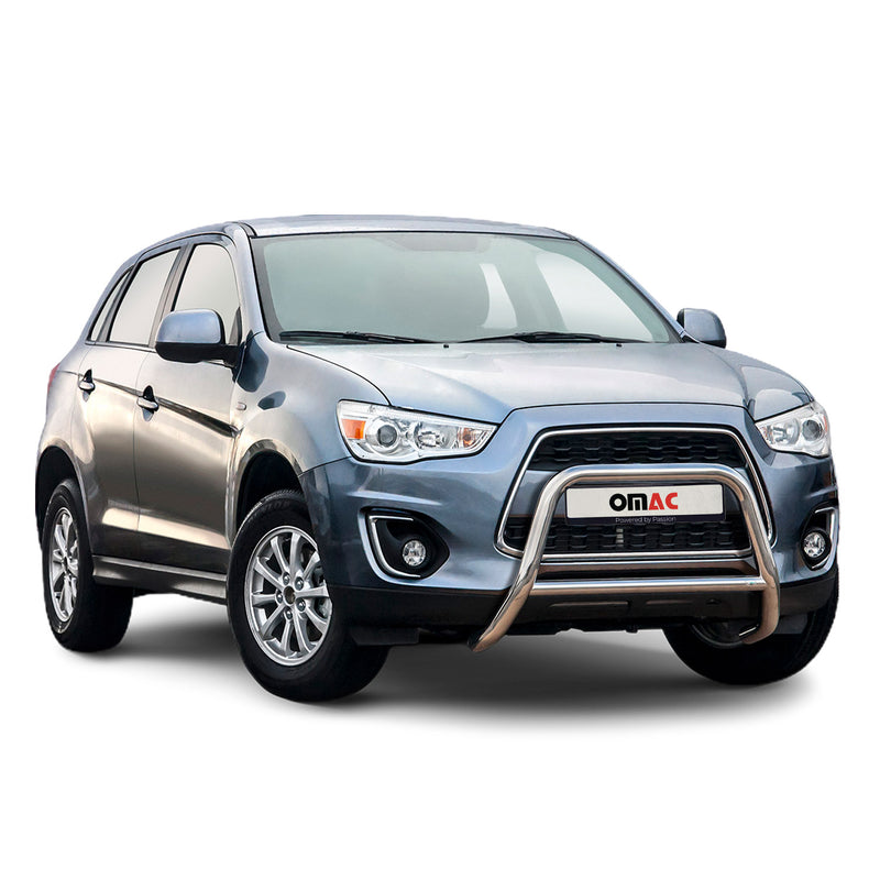 Protezione anteriore per Subishi ASX 2012-2017 ABE acciaio bull bar argento