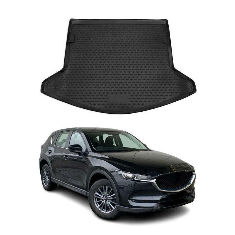 Tappetino per bagagliaio per Mazda CX-5 2017-2025 in gomma TPE nero