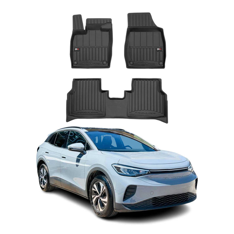 Tappetini VW ID.4 2020-2025 in TPE nero, 4 pezzi