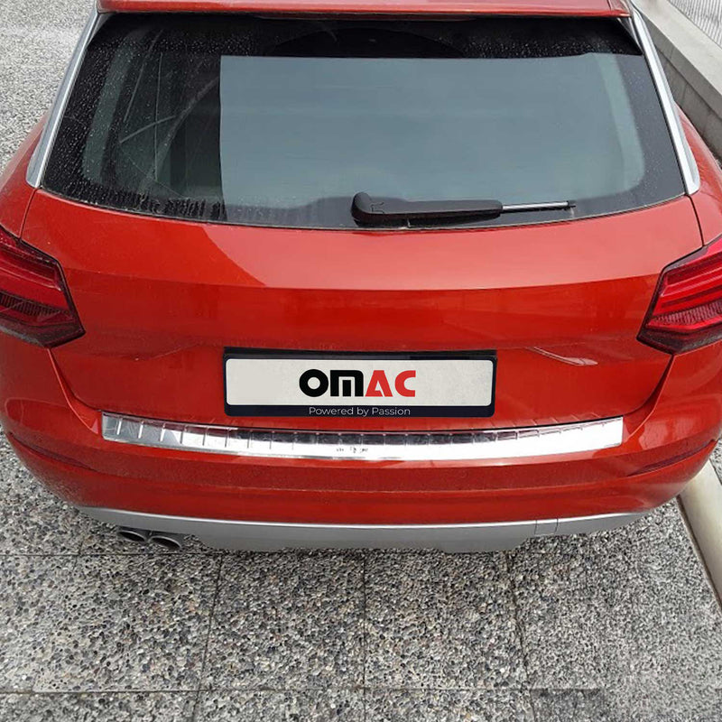 Protezione soglia di carico per Audi Q2 2017-2025 protezione posteriore in acciaio inox cromato