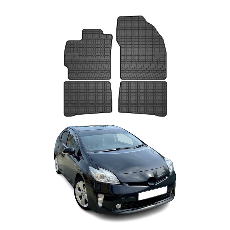 Tappetini in gomma neri per Toyota Prius 2010-2015, 4 pezzi