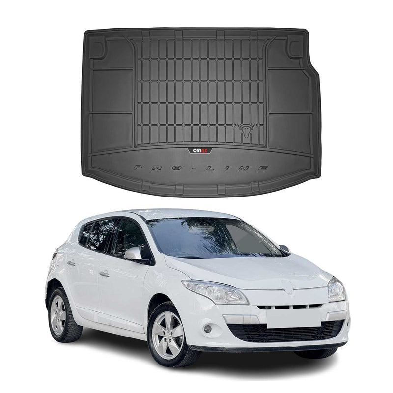 Vasca baule in gomma OMAC per Renault Megane Hatchback 2008-2015 TPE Nero